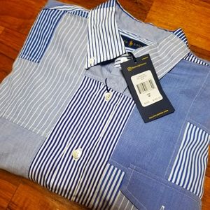 NWT!! Polo Ralph Lauren "pathwork" shirt Sz m